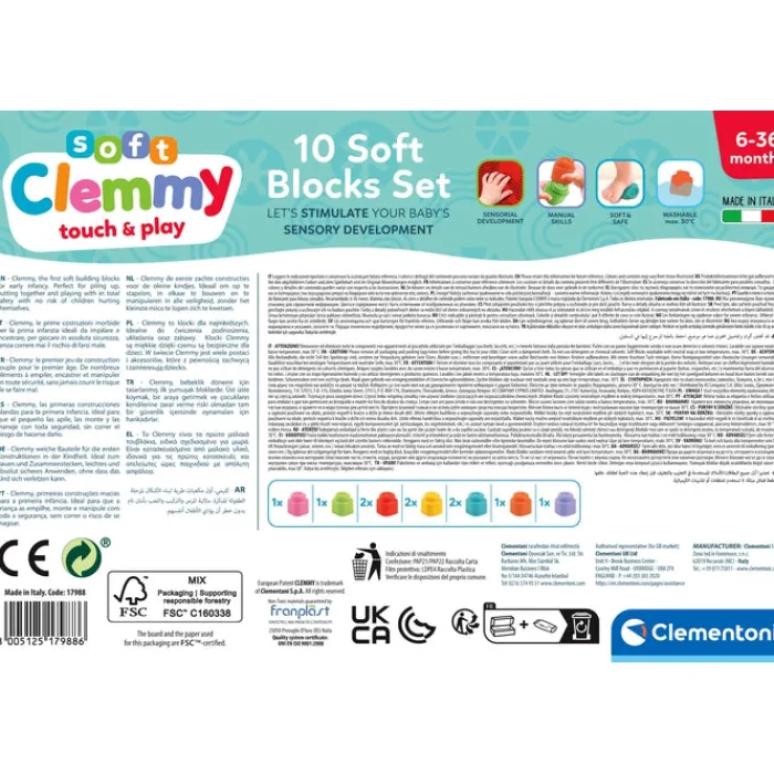 Soft Clemmy - Confezione 10 Mattoncini^Clementoni Discount