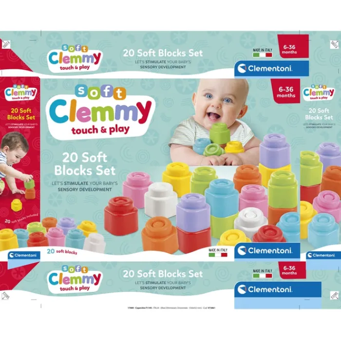 Soft Clemmy - Confezione 20 Mattoncini^Clementoni Discount