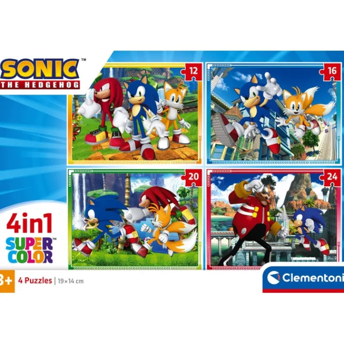 Sonic - 1x12 + 1x16 + 1x20 + 1x24 pezzi^Clementoni Sale