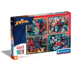 Spider-Man - 1x12 + 1x16 + 1x20 + 1x24 pezzi^Clementoni Discount