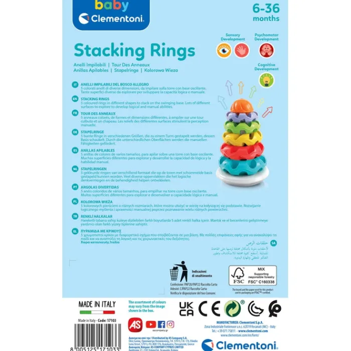 Stacking Rings^Clementoni Clearance