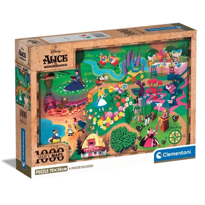 Story Maps - Alice in Wonderland - 1000 pezzi^Clementoni Online