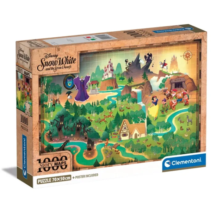 Story Maps - Disney Snow White - 1000 pezzi^Clementoni Best