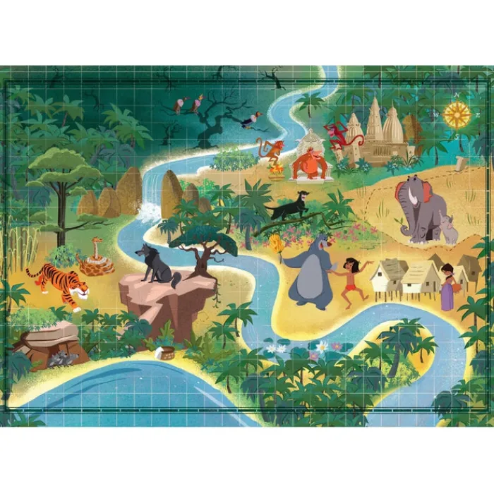Story Maps - Disney The Jungle Book - 1000 pezzi^Clementoni