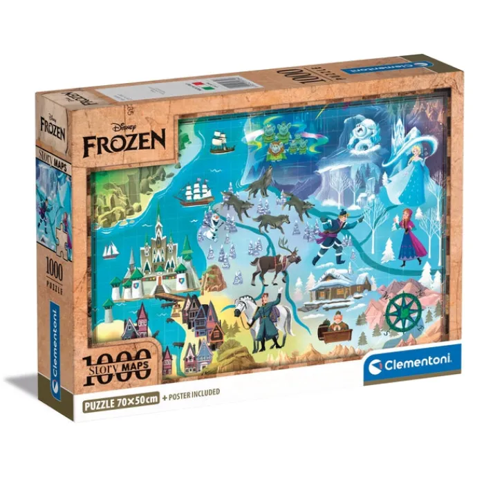 Story Maps - Frozen - 1000 pezzi^Clementoni Outlet