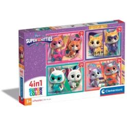 SuperKitties - 1x12 + 1x16 + 1x20 + 1x24 pezzi^Clementoni Discount