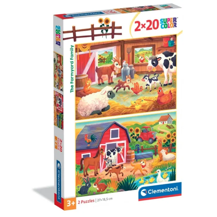 The Farmyard Family - 2x20 pezzi^Clementoni Discount