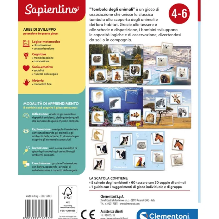 Tombola degli animali^Clementoni Online