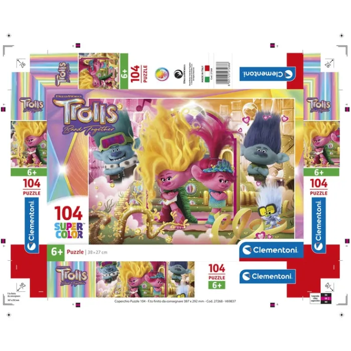 Trolls 2 - 104 pezzi^Clementoni Hot