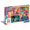 Trolls 3 - 1x12 + 1x16 + 1x20 + 1x24 pezzi^Clementoni New
