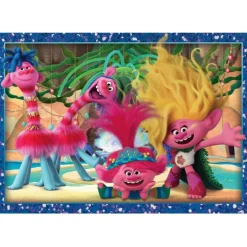 Trolls 3 - 1x12 + 1x16 + 1x20 + 1x24 pezzi^Clementoni New