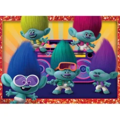 Trolls 3 - 1x12 + 1x16 + 1x20 + 1x24 pezzi^Clementoni New