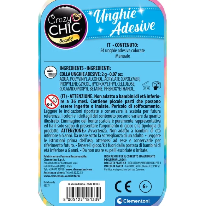 Unghie Finte Adesive - RAINBOW^Clementoni Outlet