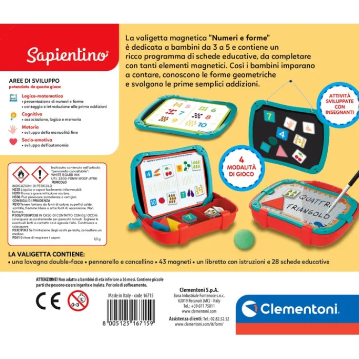 Valigetta magnetica Numeri e Forme^Clementoni