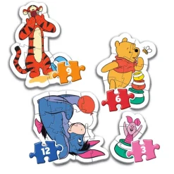 Winnie the Pooh - 1x3 + 1x6 + 1x9 + 1x12 pezzi^Clementoni Clearance