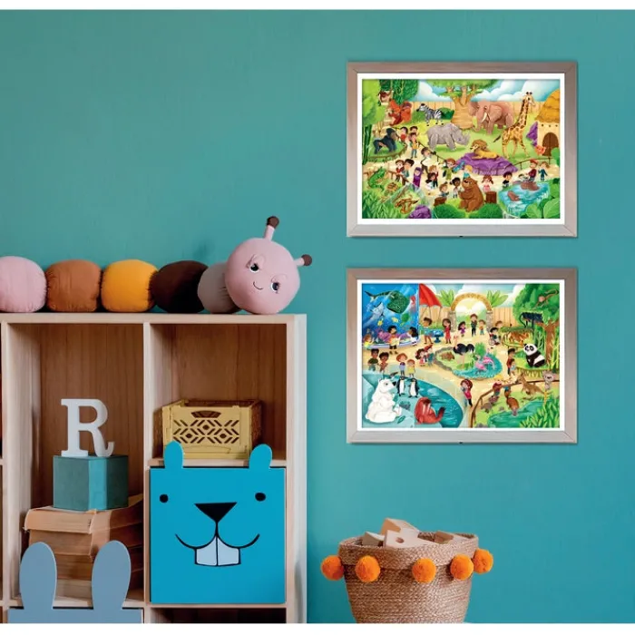 Zoo - 2x60 pezzi^Clementoni New